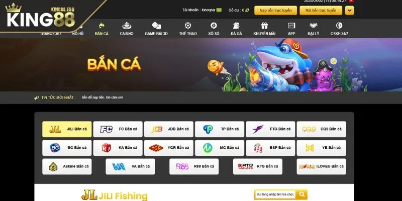 Giới thiệu về hình thức bắn cá đổi thưởng KING88 