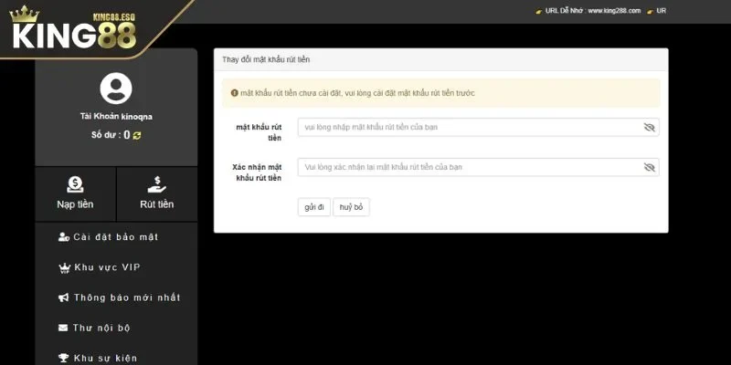 Những điều cần nhớ để Rút tiền King88 thuận lợi